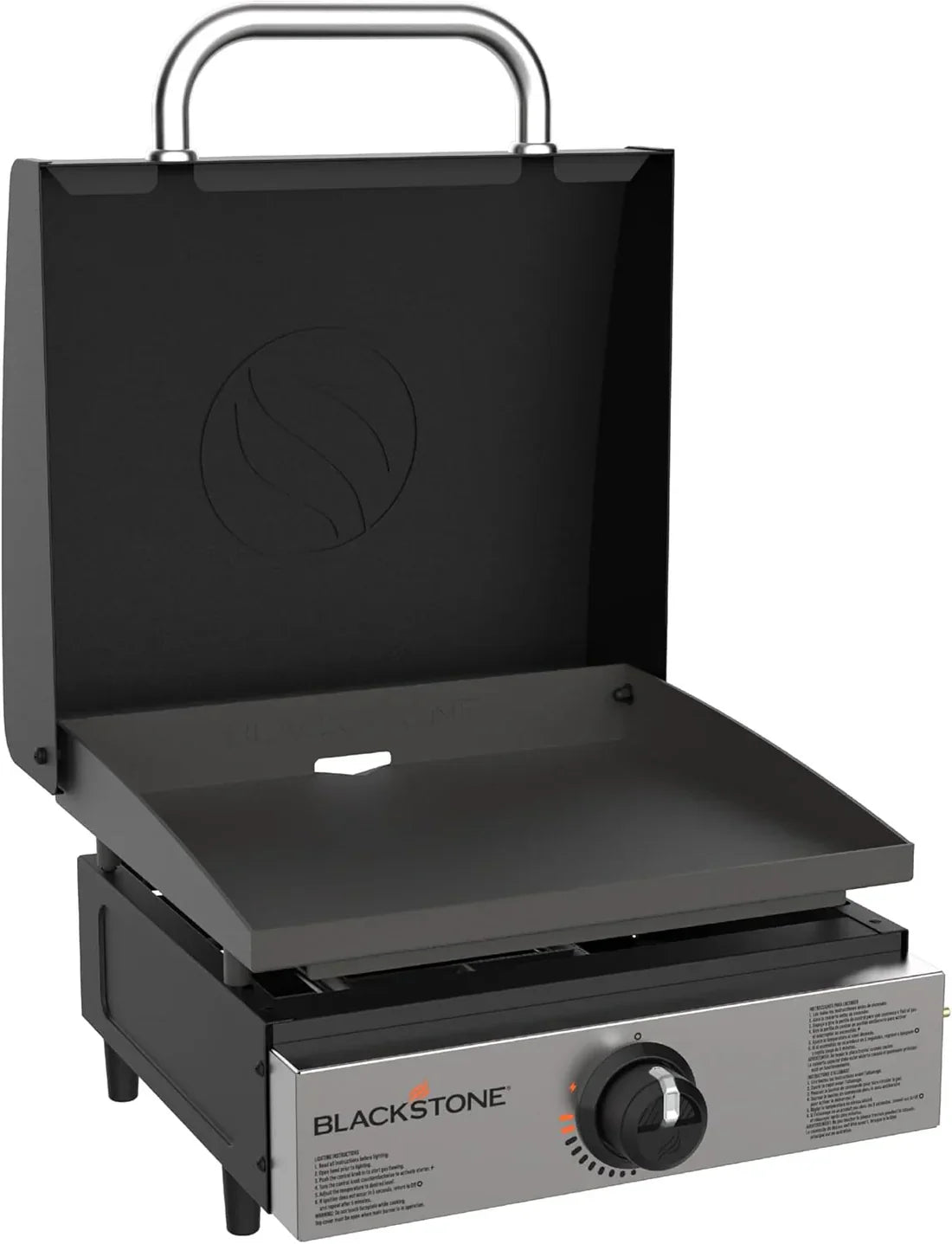 60K BTU Portable Flat Top Grill | 17" Cast Iron • Pro Outdoor Cooking