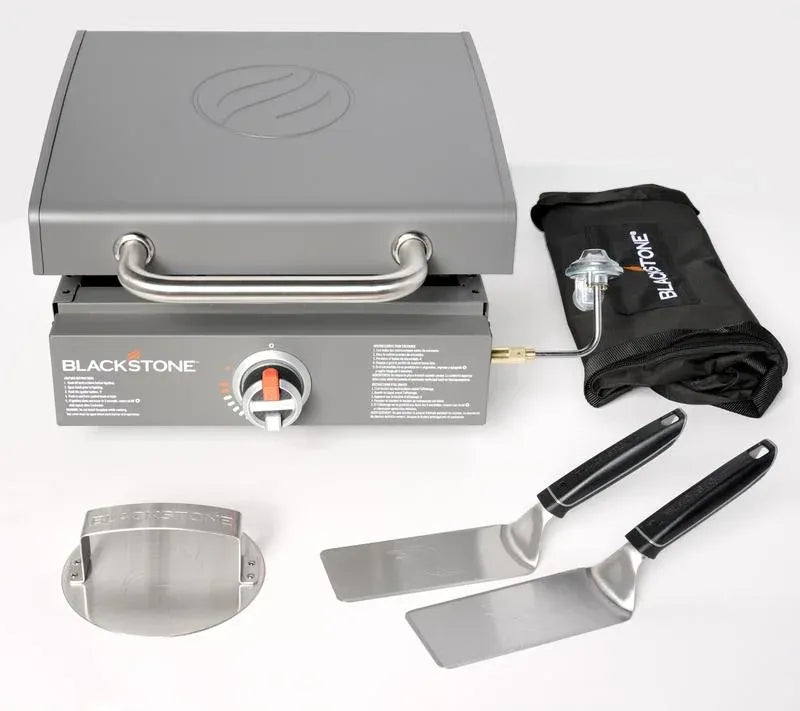 60K BTU Portable Flat Top Grill | 17" Cast Iron • Pro Outdoor Cooking