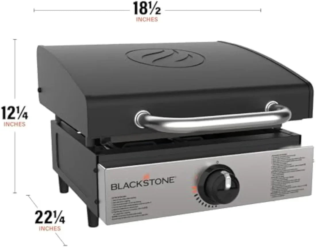 60K BTU Portable Flat Top Grill | 17" Cast Iron • Pro Outdoor Cooking